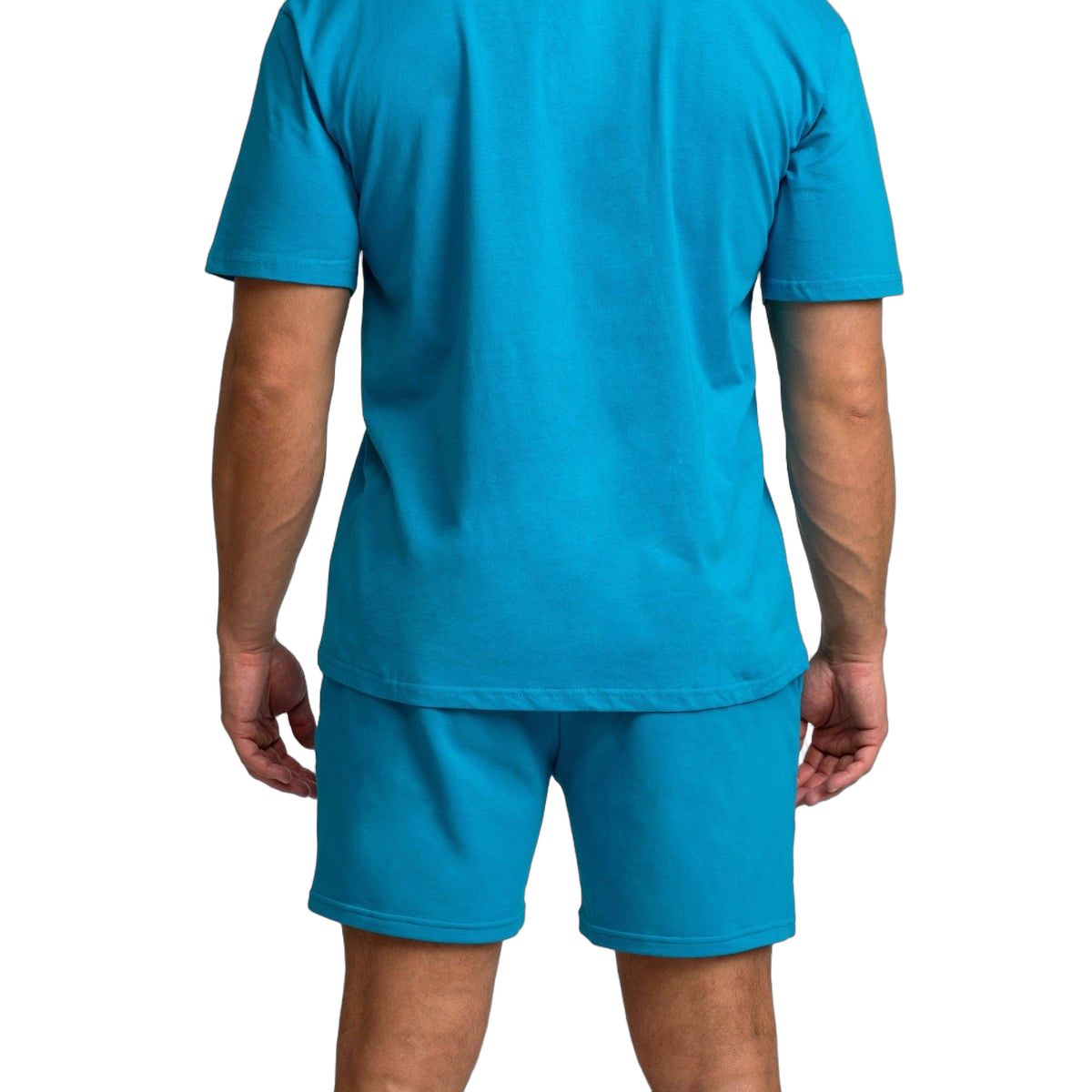 GymBeam Pantaloncini uomo regular Limitless Aquamarine con vita regolabile