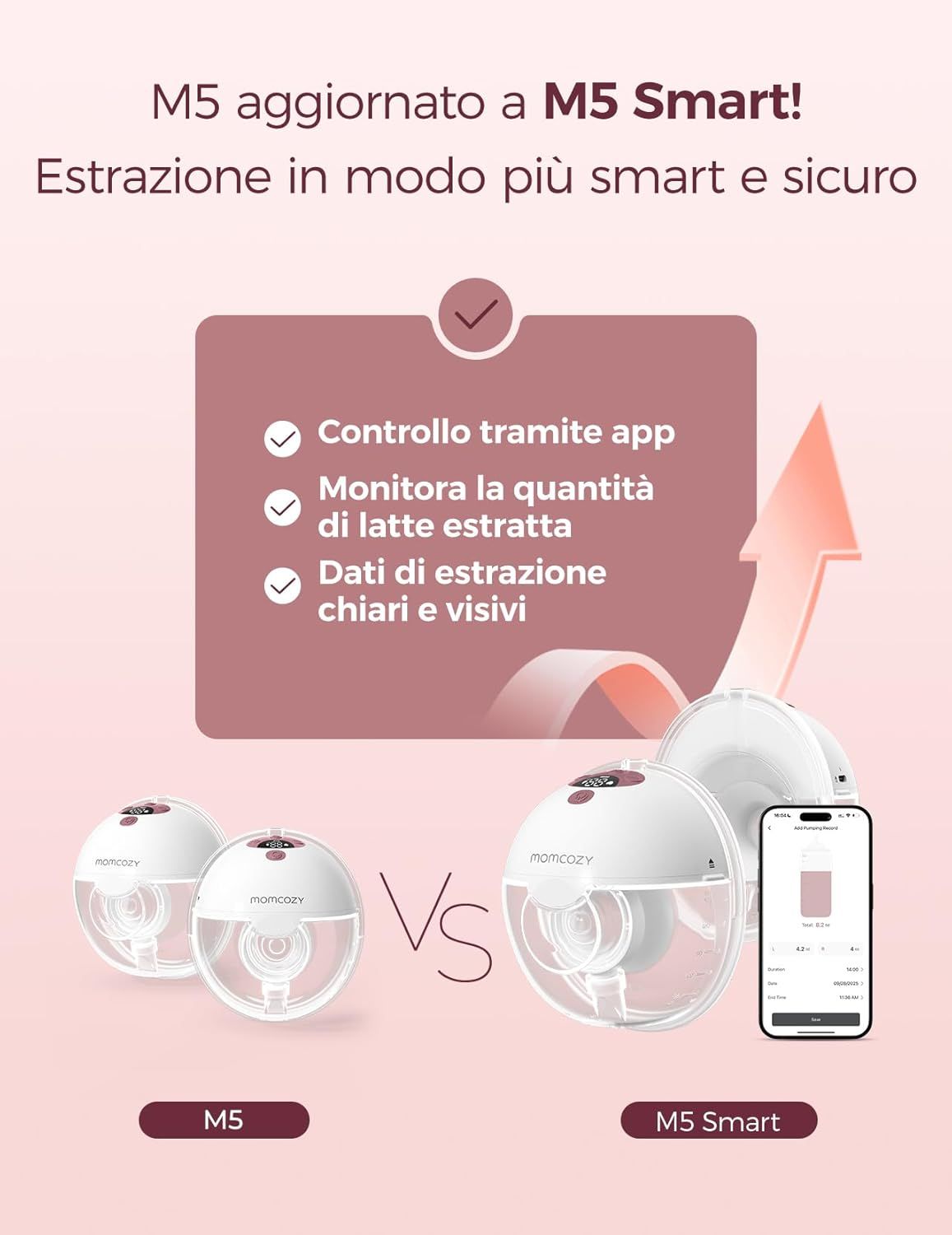 Momcozy Tiralatte Elettrico Smart
