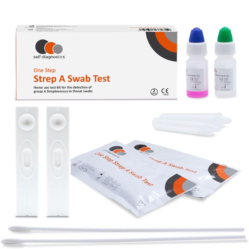 self-diagnostics Test rapido per lo streptococco A - Tampone faringeo