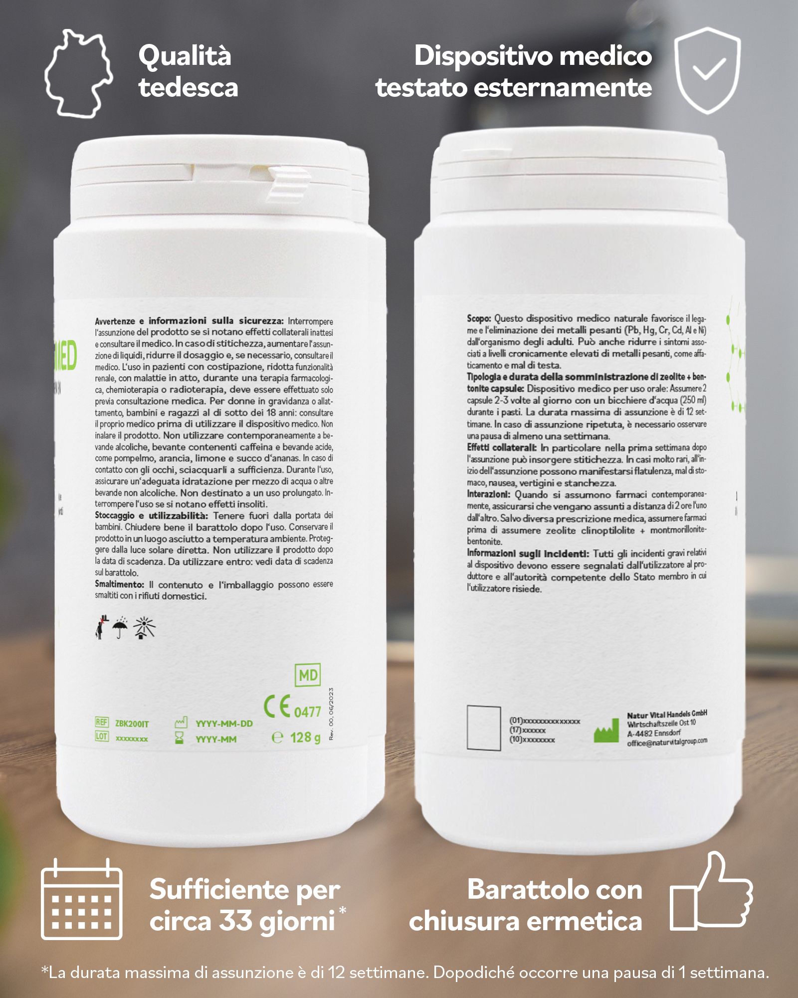 ZeoBent MED Capsule Detox