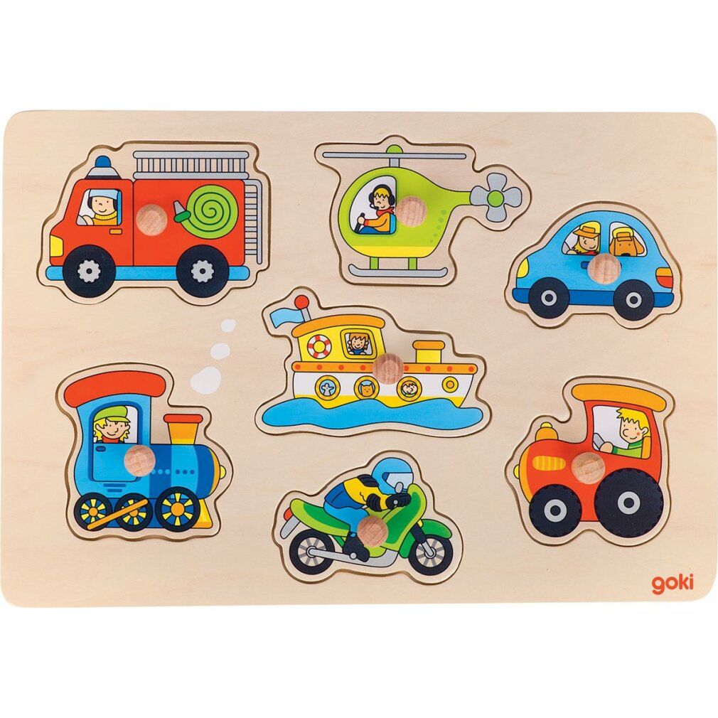 Goki Puzzle di legno con bolle di sapone, .