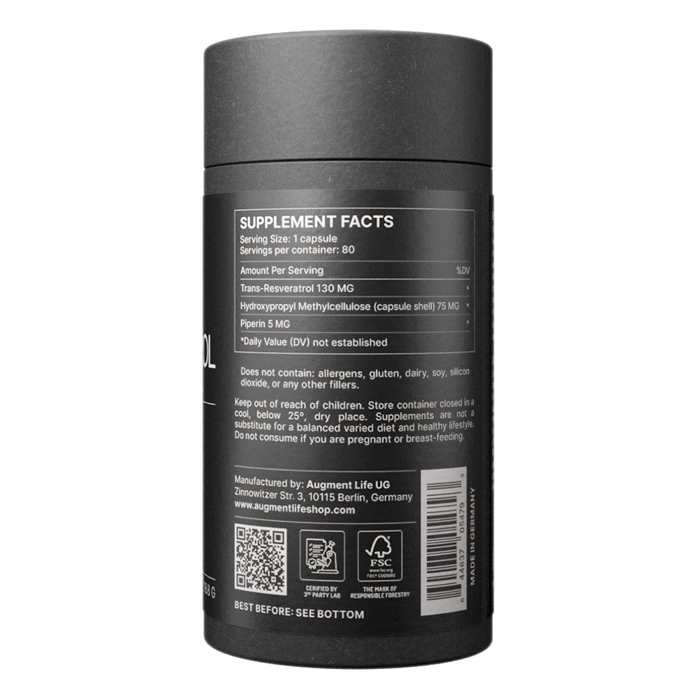 Augment Life Trans-Resveratrolo Capsule