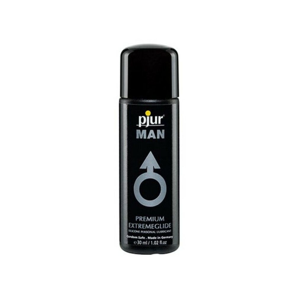 Pjur Man Premium Extremeglide Lubrificante, flacone 50ml, a base di silicone.