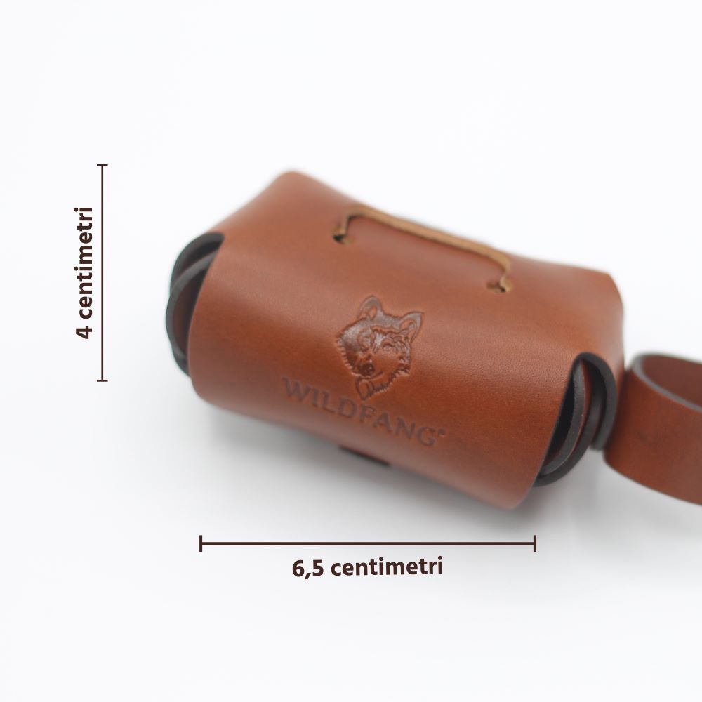 Wildfang - Distributore di sacchetti per la cacca in pelle