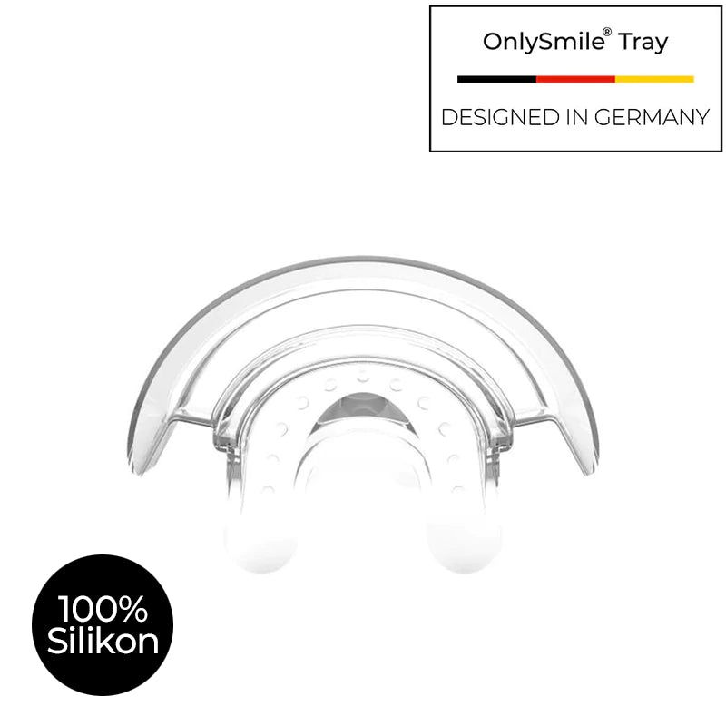 OnlySmile Tray in silicone trasparente, 100% Silicone.