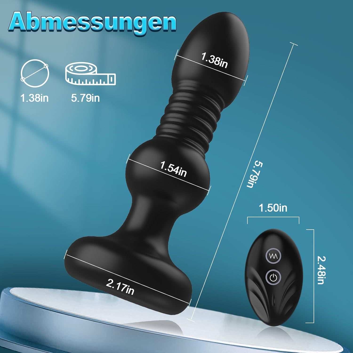 YICOCO vibratore anale per uomo, plug anale, dispositivo intimo