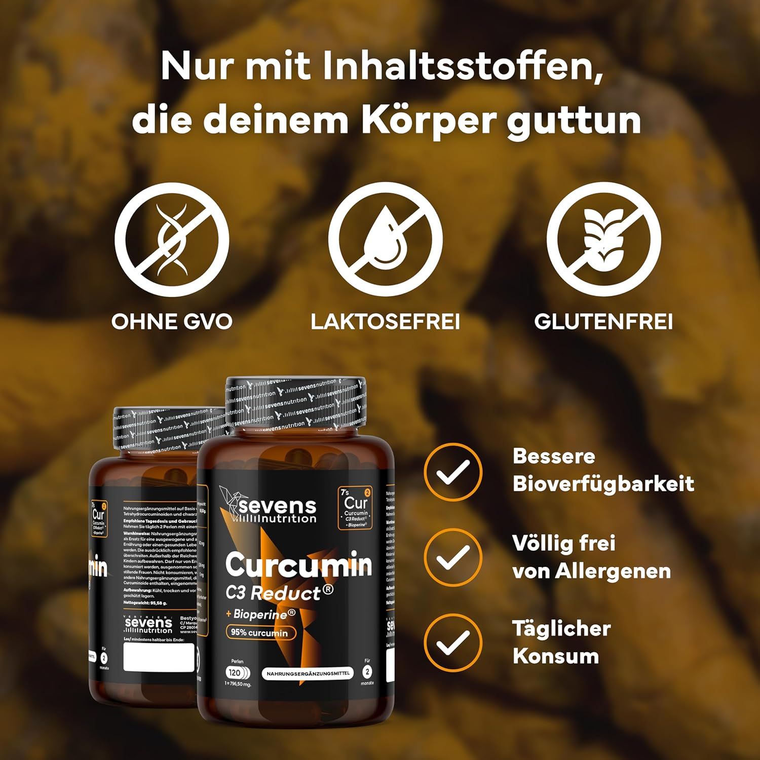 SEVENS NUTRITION Capsule di Curcuma