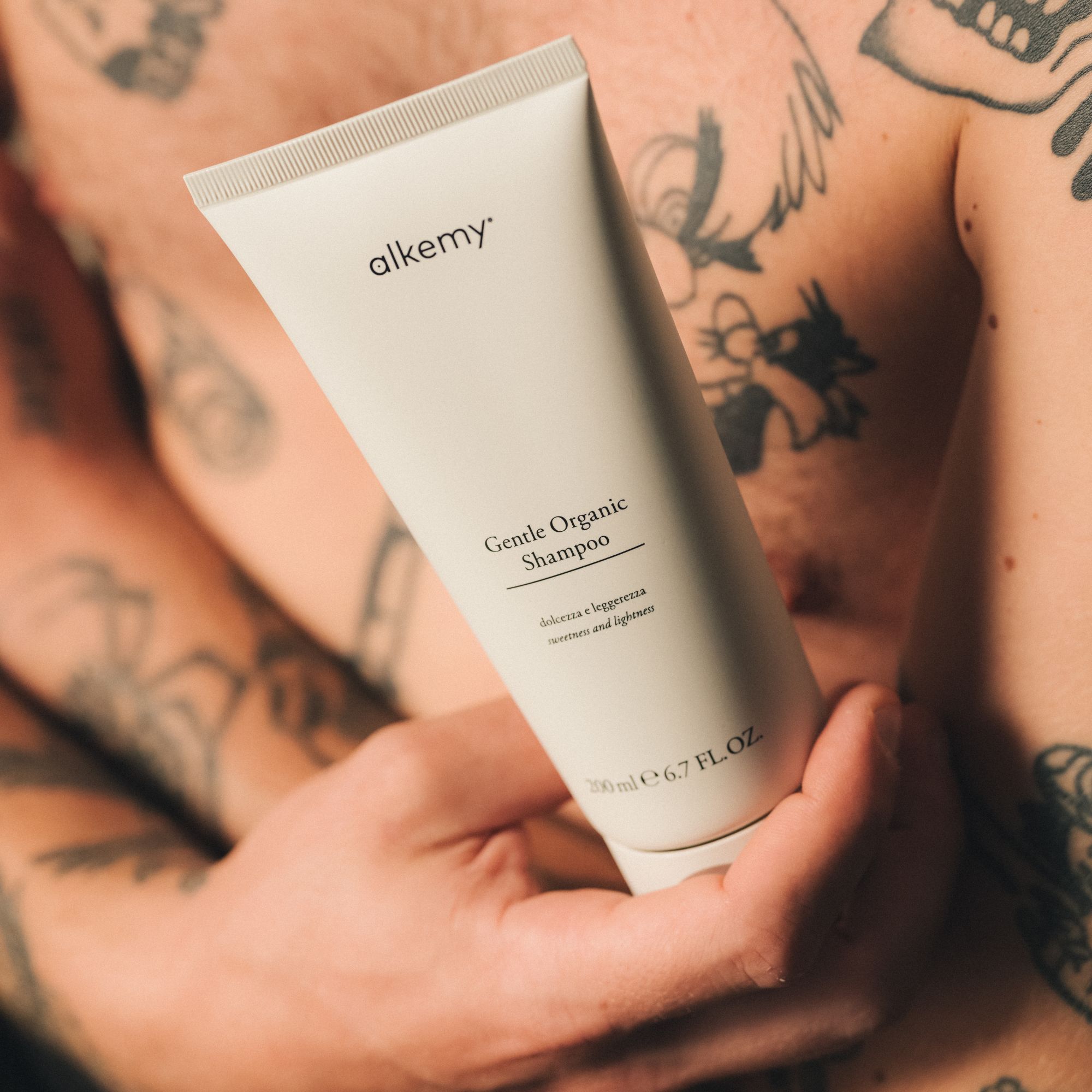 Alkemy Shampoo Organico Delicato, Uso Frequente per Capelli e Cute Sensibile