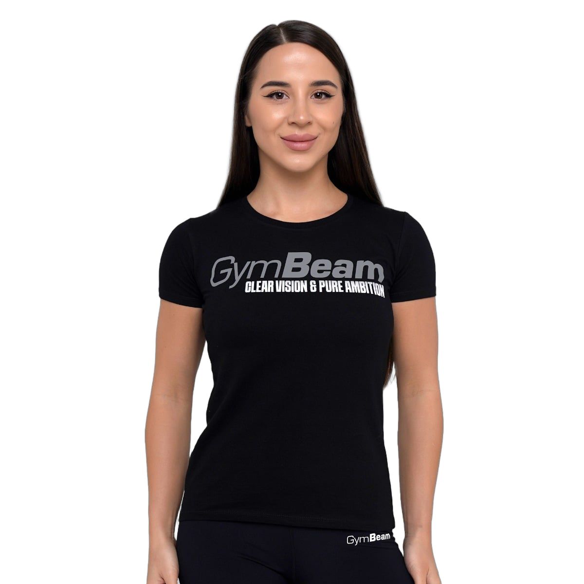 GymBeam T-shirt donna Pure Ambition slim nera
