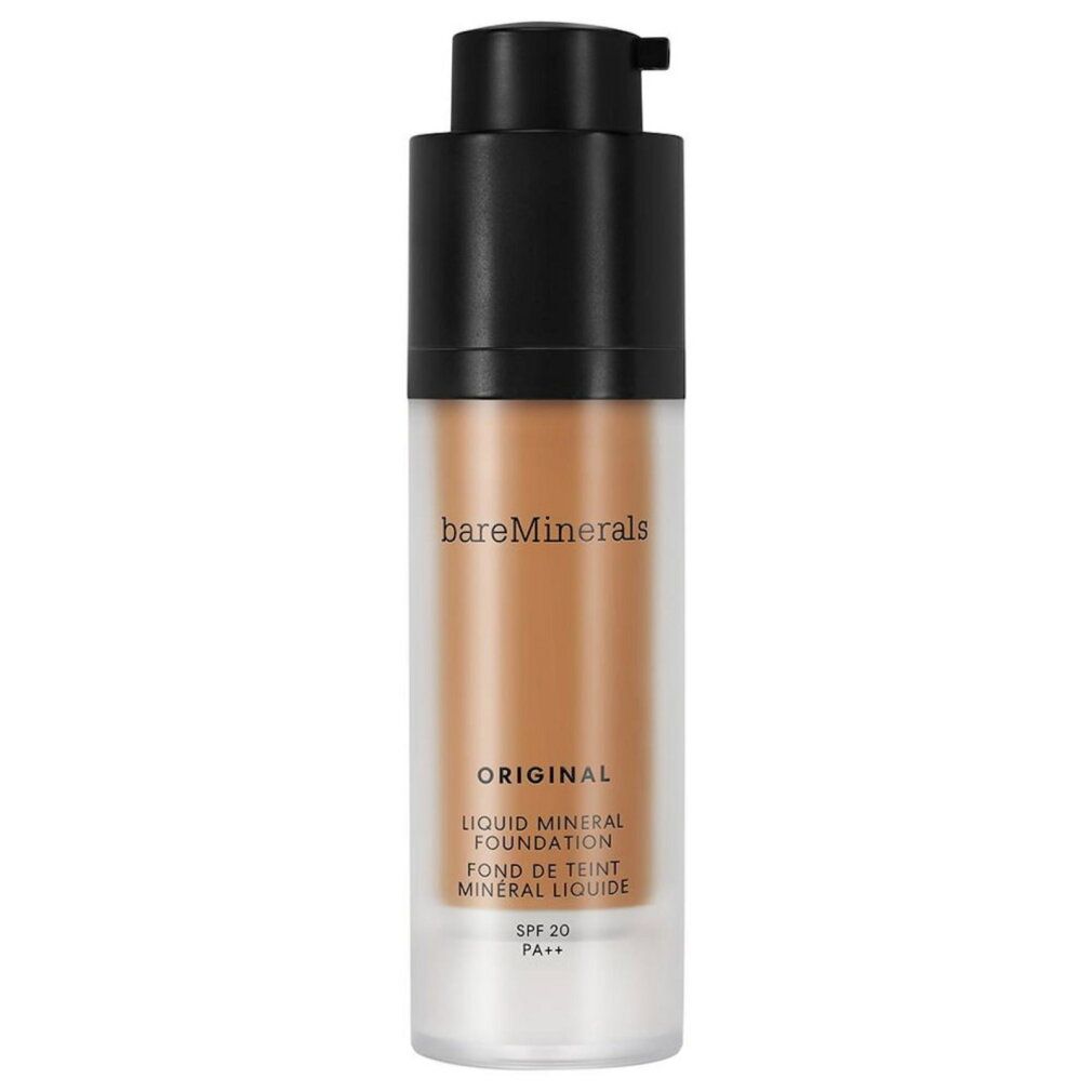 Bareminerals Original Liquid Foundation, 24-Neutral Dark. Flacone con pompa, SPF 20.