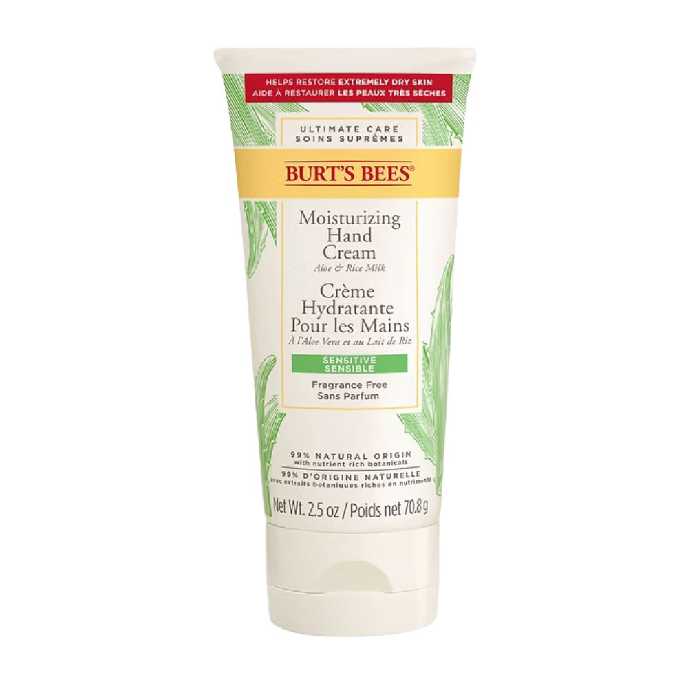 Crema mani Burt's Bees Aloe e latte di riso