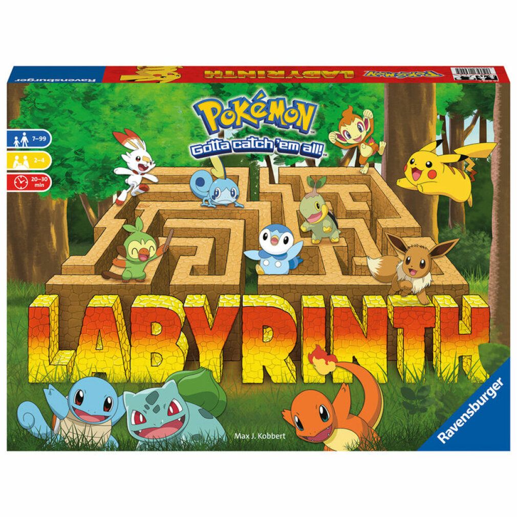 Ravensburger The Crazy Labyrinth - #128  #147 Pokémon, gioco da tavolo