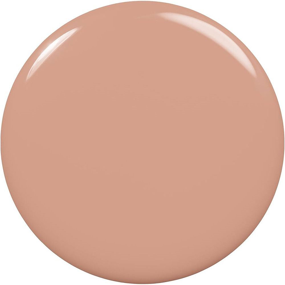 Macchia rotonda di smalto per unghie, tonalità rosa-marrone chiaro. Superficie lucida.