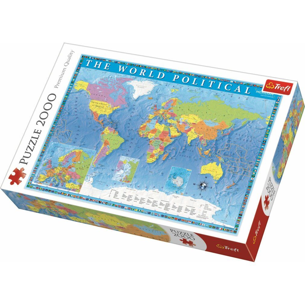 Puzzle trefl Mappa del mondo politico 2000 pezzi