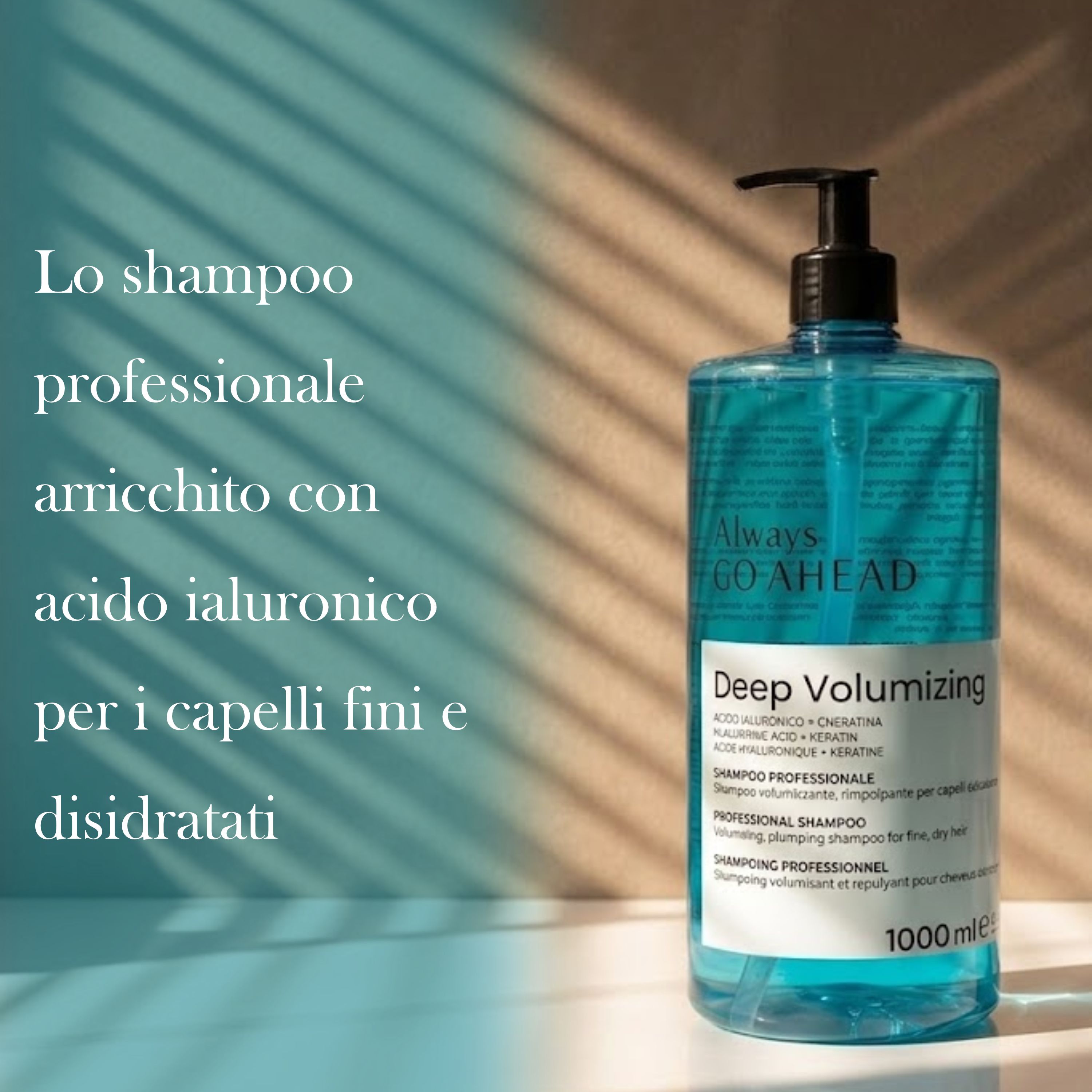 ALWAYS GO AHEAD Deep Volumizing Kit Shampoo e Maschera  Capelli Fini e Disidratati
