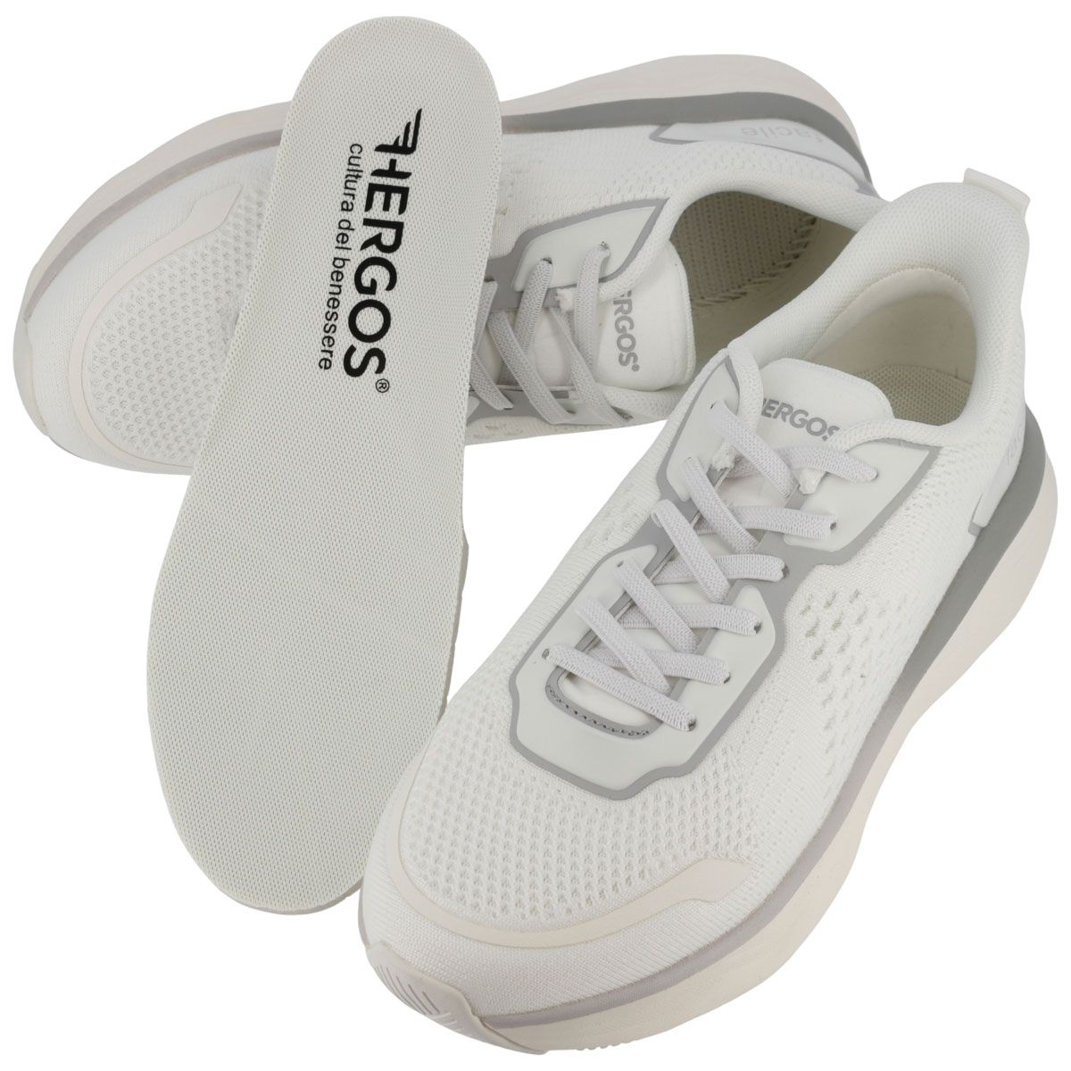 Hergos H3840 -  Sneaker leggera in tessuto traspirante e plantare estraibile