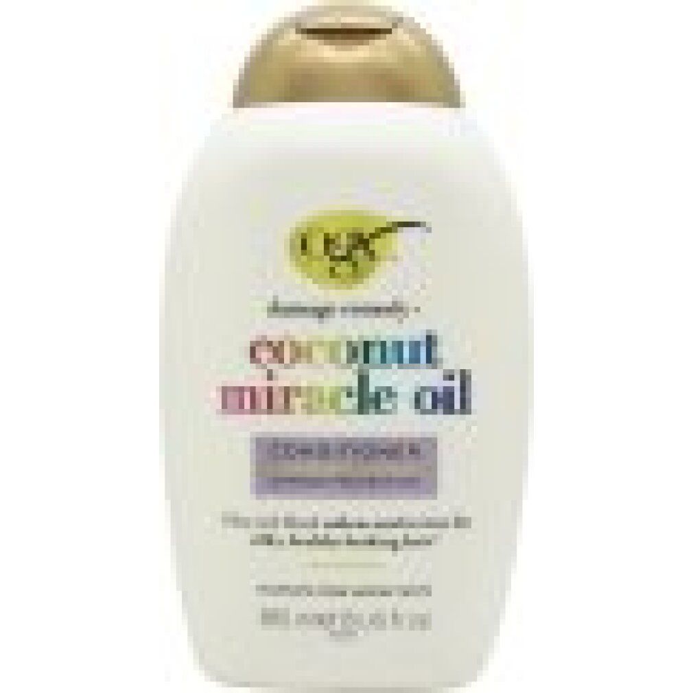 Flacone di balsamo Ogx Coconut Miracle Oil, 385 ml.