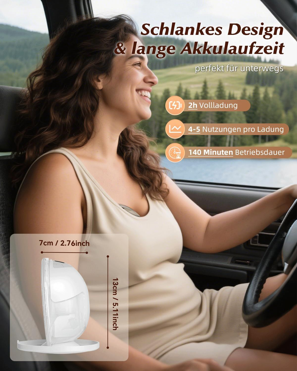 Tiralatte elettrico beige KISSBOBO