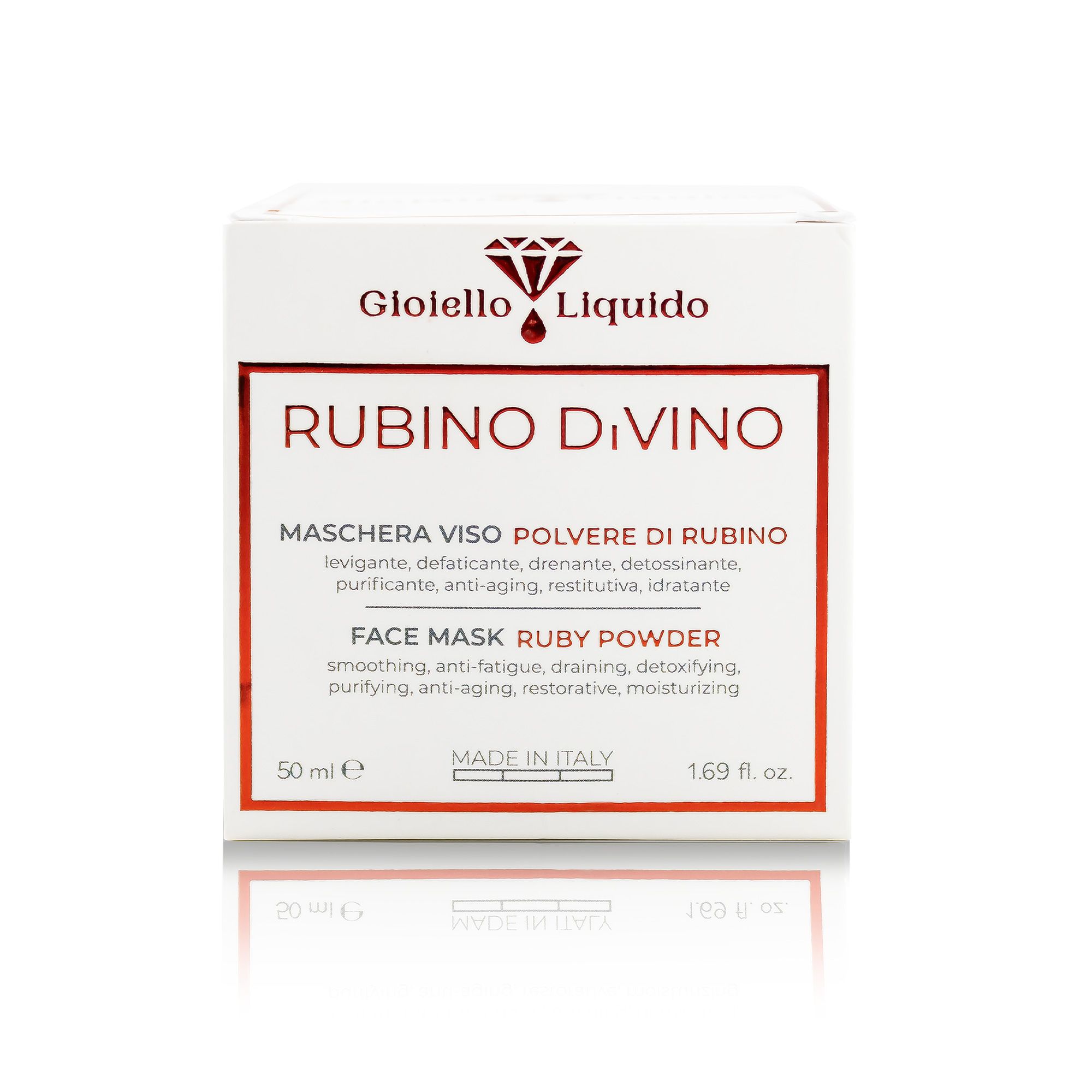 Gioiello Liquido Maschera Viso "Rubino Divino"