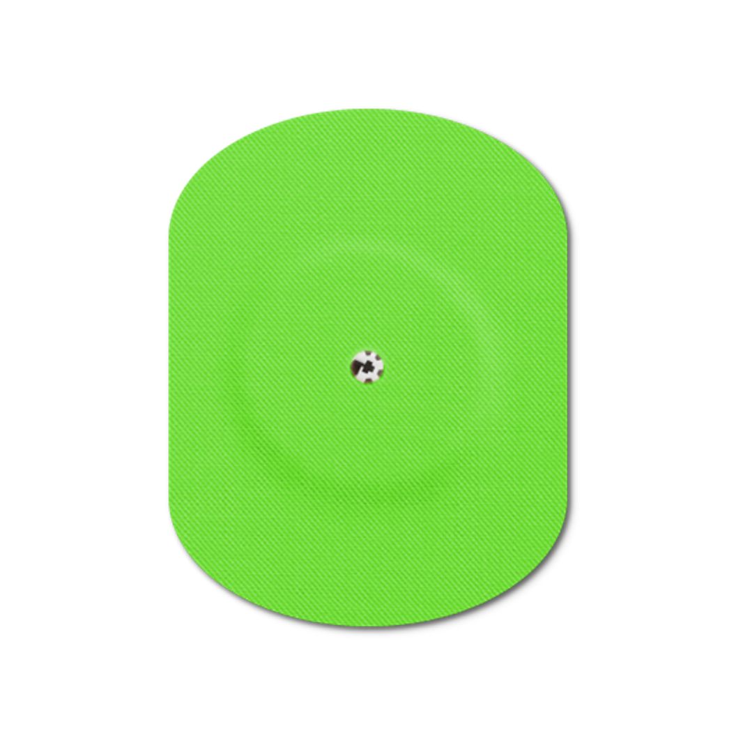 Cerotto verde con foro di ventilazione e sensore centrale.
