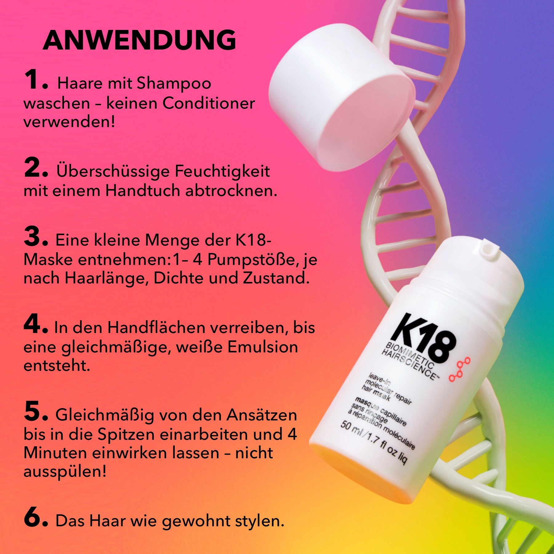 P-beauty K18  Maschera per capelli  per la cura dei capelli e la riparazione molecolare