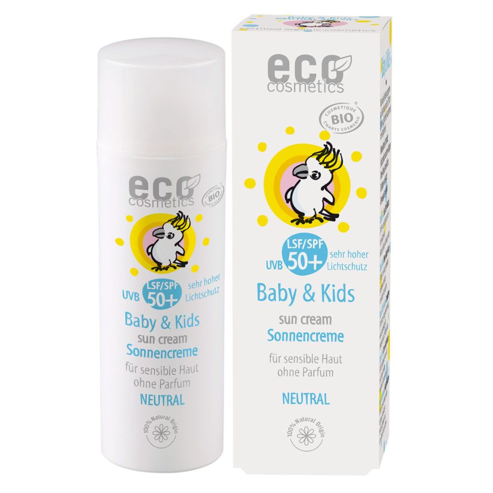 eco cosmetics Crema solare per bambini e ragazzi SPF 50+ Neutro