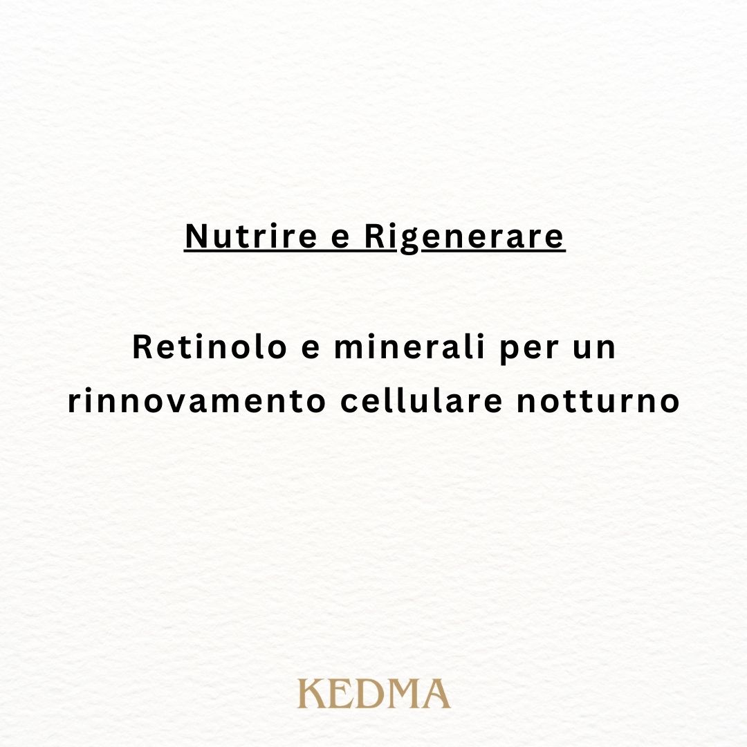Kedma - Crema Notte Intensiva con Minerali del Mar Morto e Retinolo