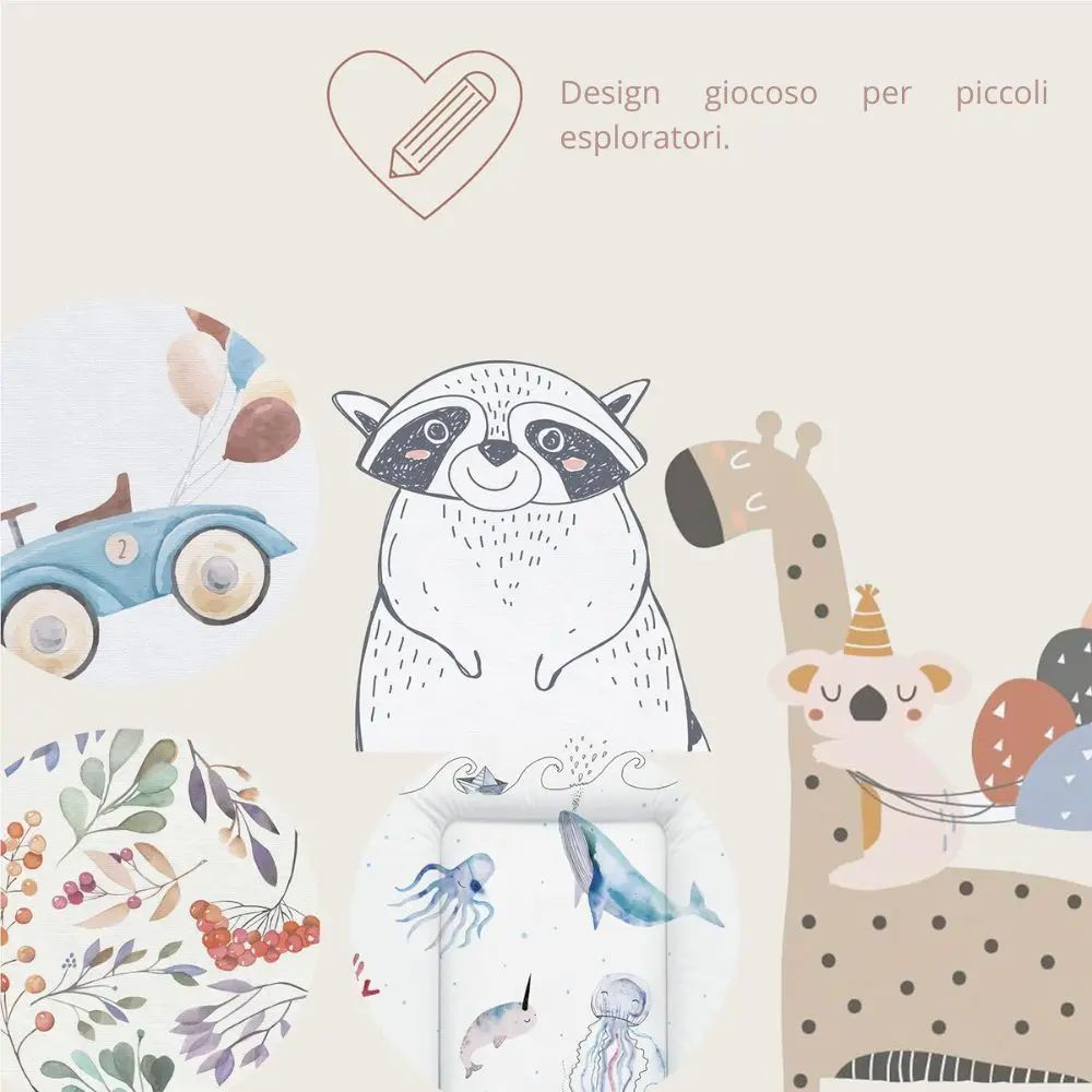 Materassino Fasciatoio Ceba Baby 75x70, Mr. Tall