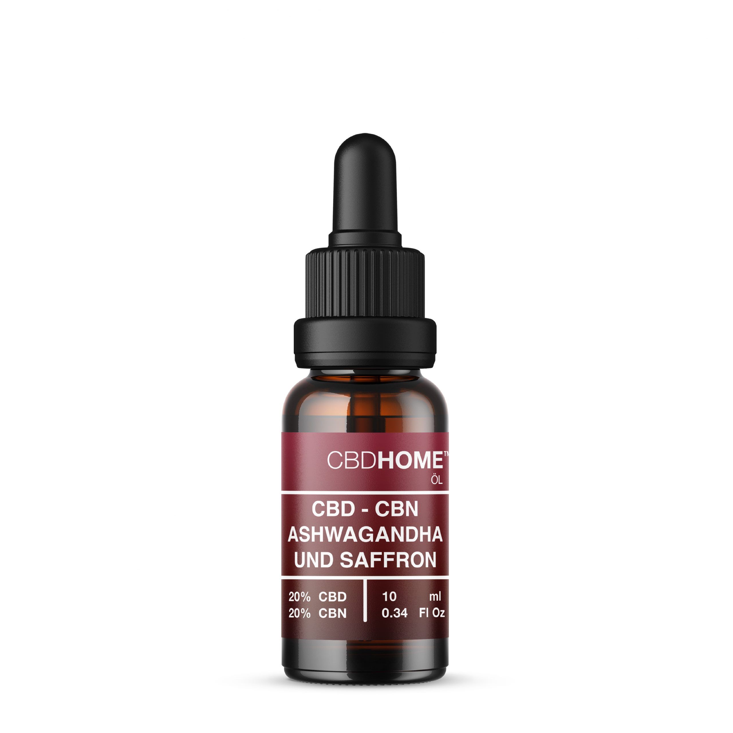 CBD HOME – Olio di CBD con CBN, ashwagandha e zafferano – 20% CBD e 20% CBN