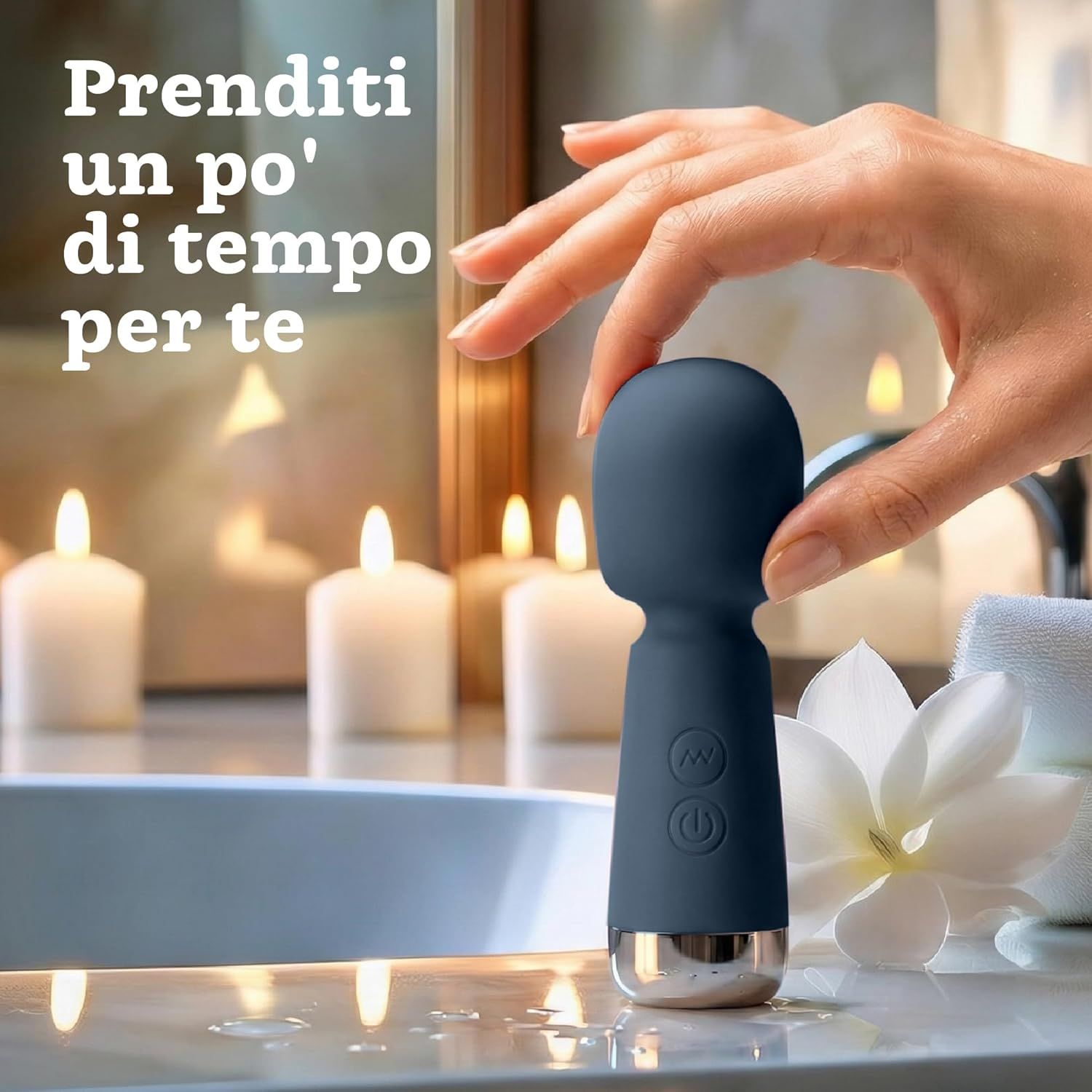 Oliver James Bullet Mini Vibratore, colore blu
