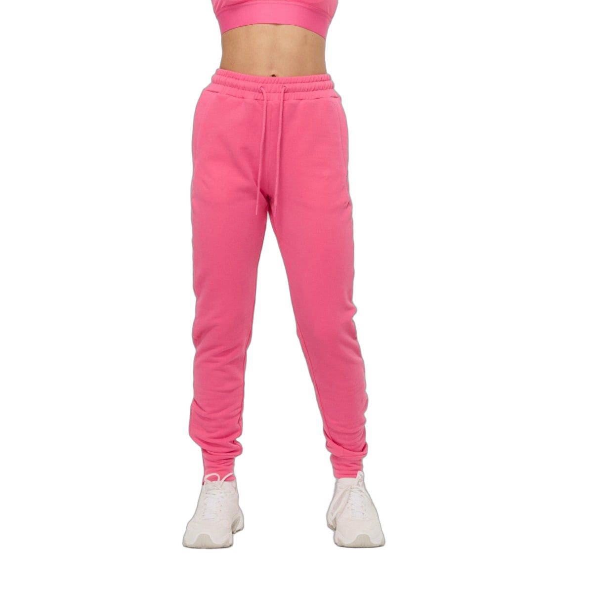 GymBeam Pantaloni tuta donna Limitless Dragonfruit slim con cordoncino