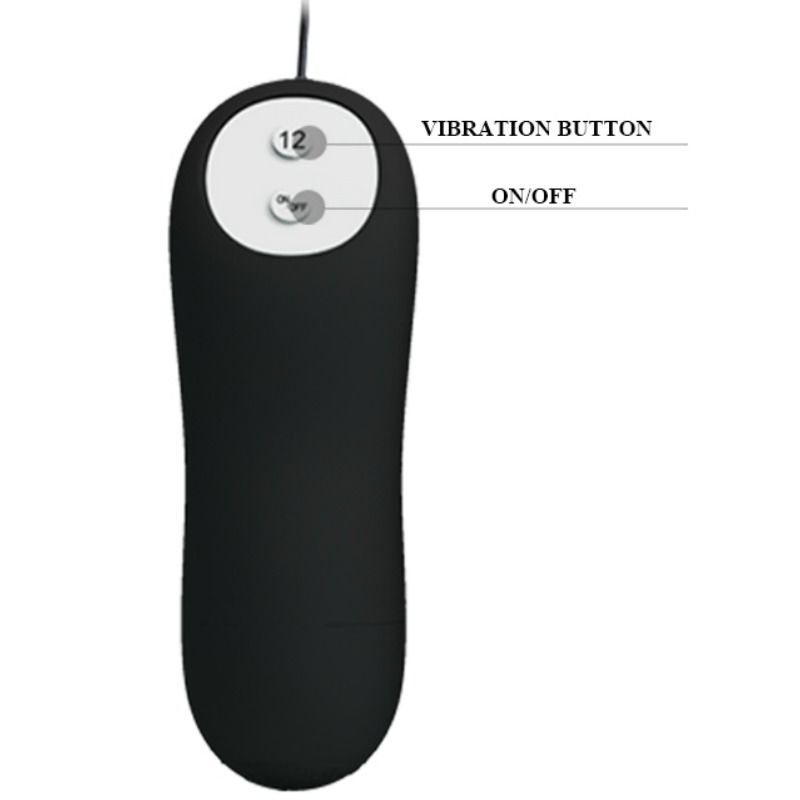 Analplug a forma di ancora nera in silicone.
