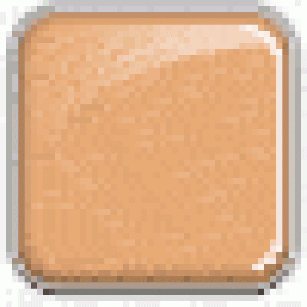Texture trucco quadrata beige miele. Angoli arrotondati, superficie liscia.