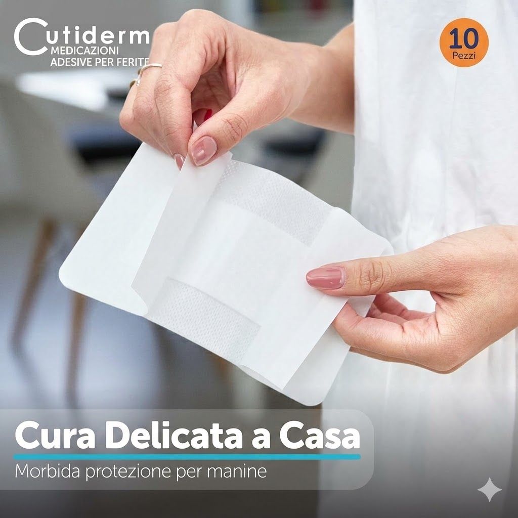 Bendaggio autoadesivo per ferite 10 x 15 cm Cutiderm