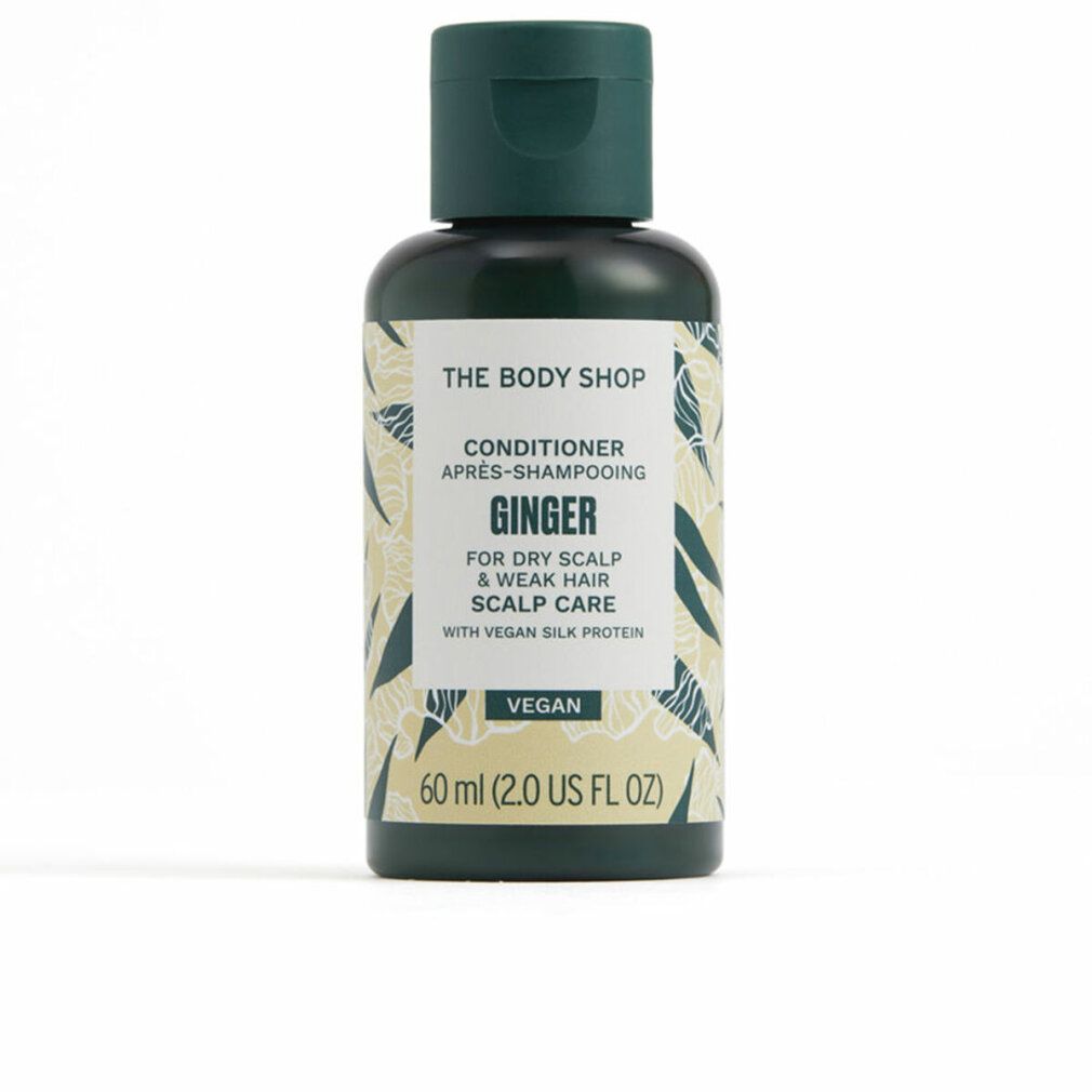 Flacone di balsamo. Tappo verde scuro, etichetta con nome e ingredienti. Sigillo vegano. 60 ml.