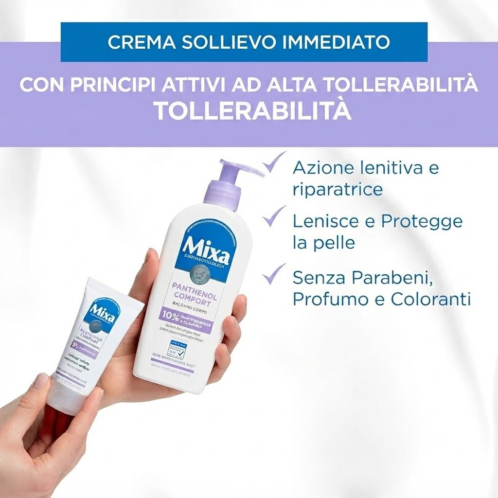 Mixa Miscela di crema trattante istantanea per pelli sensibili e irritate