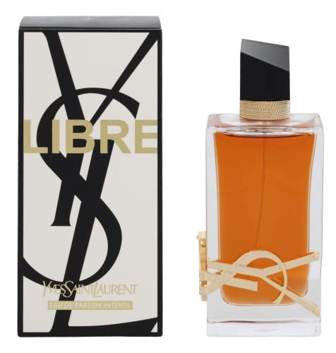 Flacone di profumo e confezione. Flacone con ornamento dorato e tappo nero. Confezione con logo.