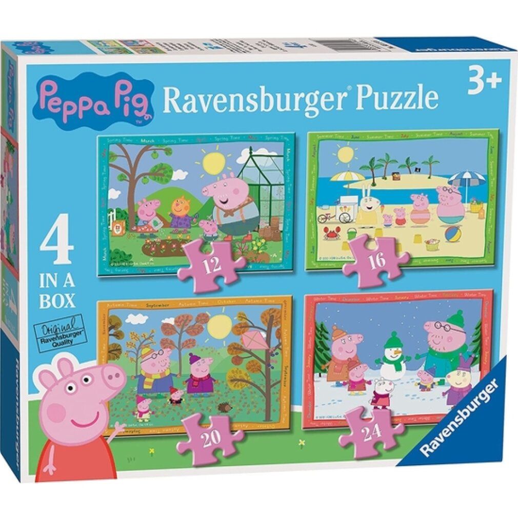 Puzzle delle stagioni di Peppa Pig, 4in1