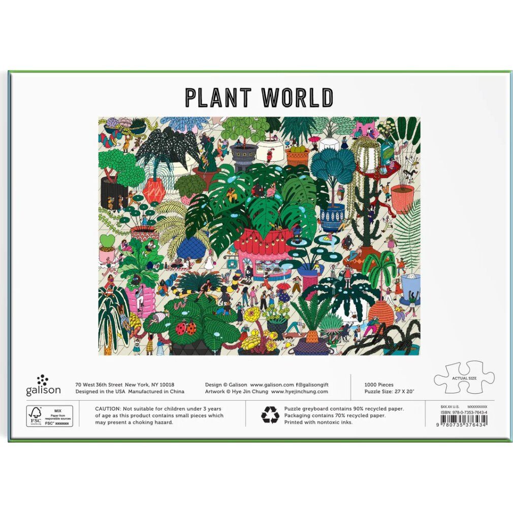 galison Puzzle Mondo vegetale 1000 pezzi