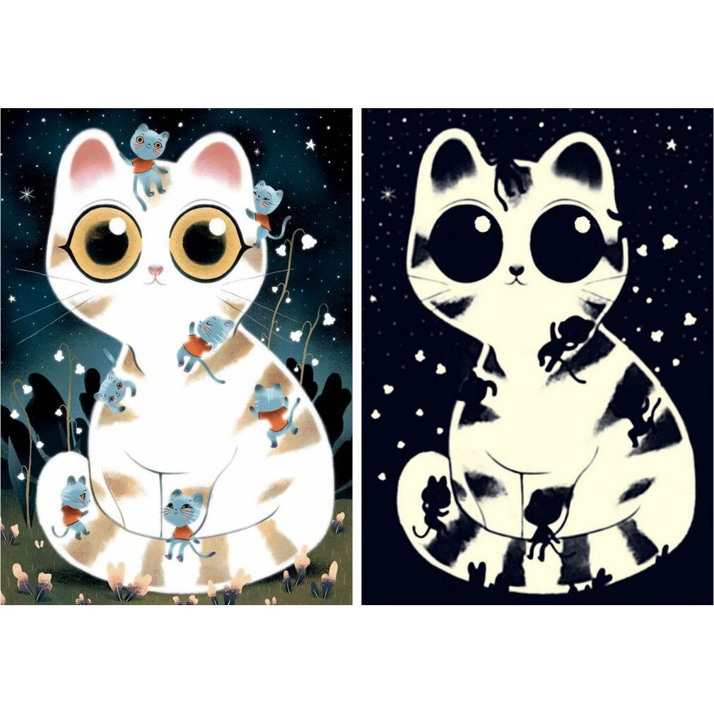 djeco Puzzle illuminato Gatti carini 50 pezzi