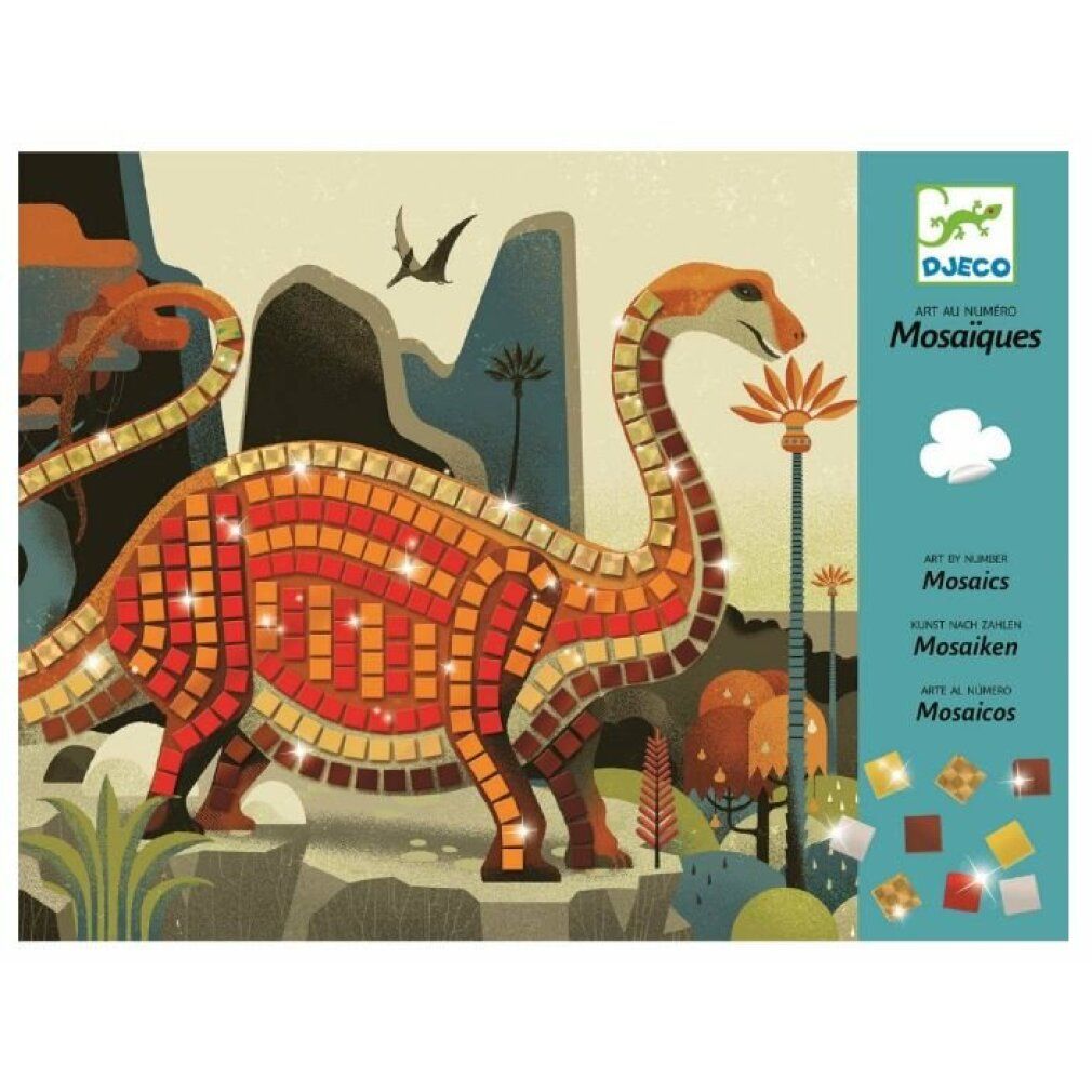 Immagini a mosaico di dinosauri djeco