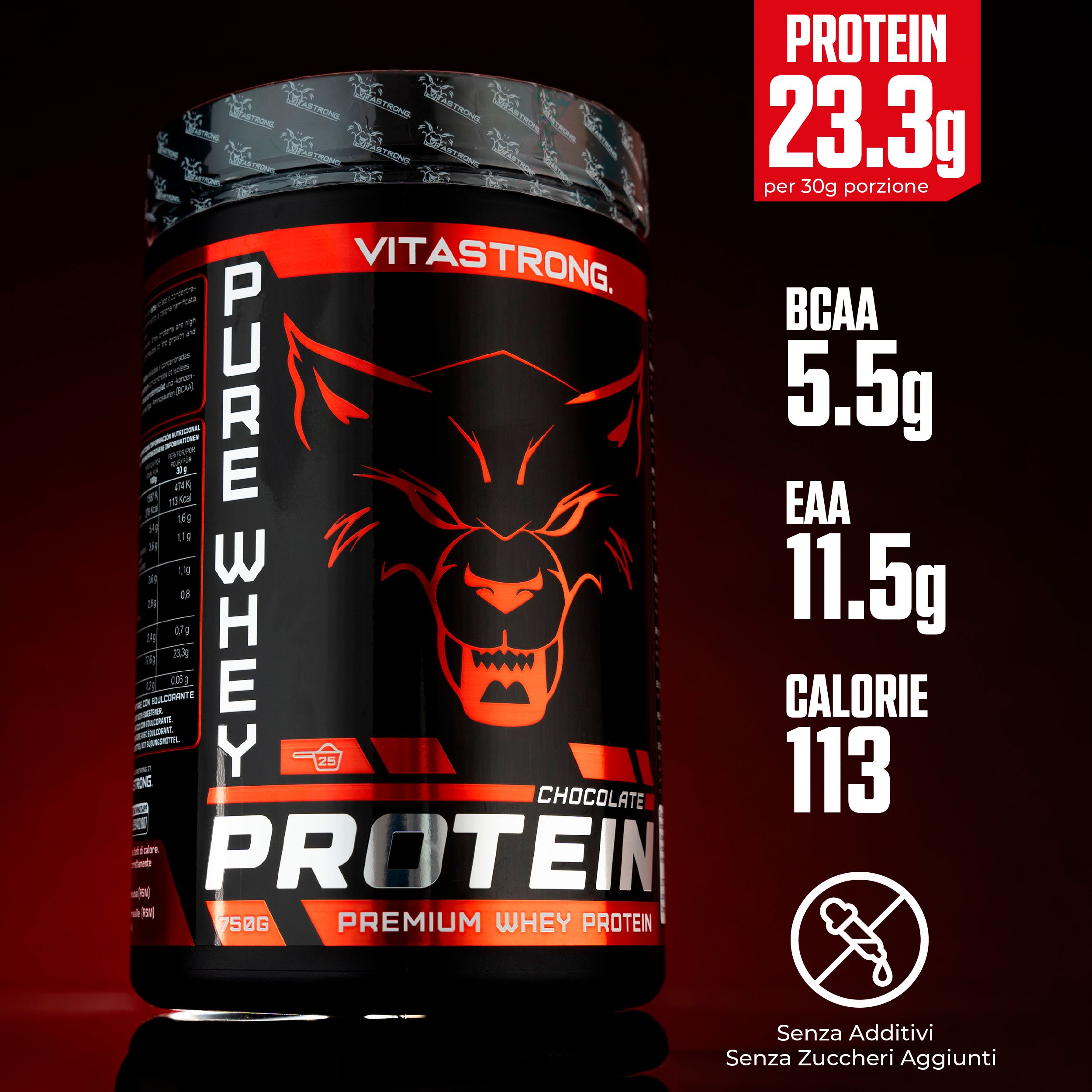 Vitastrong Pure Whey Protein - Cioccolato