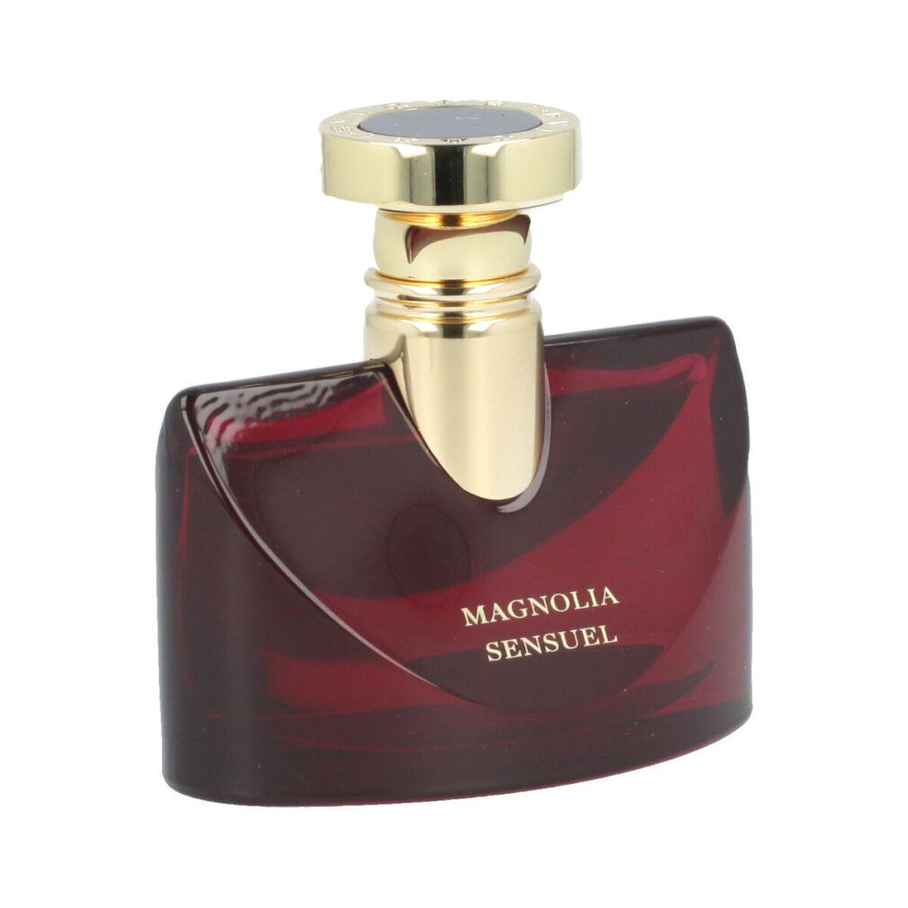 Bvlgari Splendida Magnolia Sensuel Eau de Parfum flacone con tappo dorato.