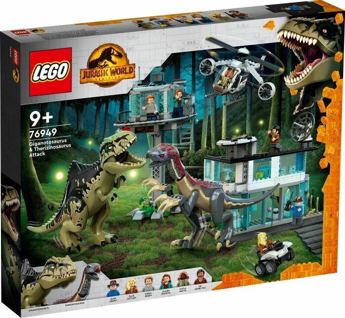 LEGO Jurassic World L'Attacco del Giganotosauro e del Terizinosauro