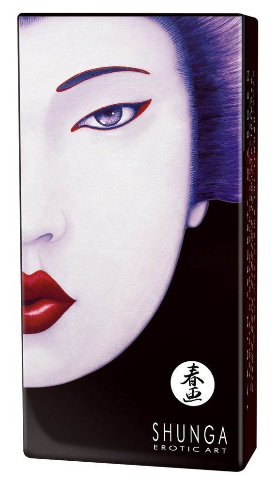 Confezione nera con volto. "Shunga Erotic Art".