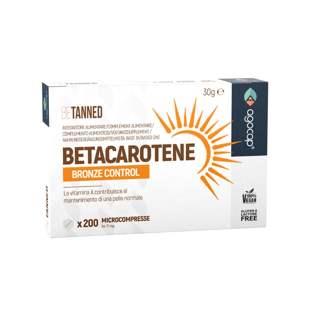 Agocap – Betacarotene ad alto aosaggio per abbronzatura intensa e naturale, anche su pelli chiare