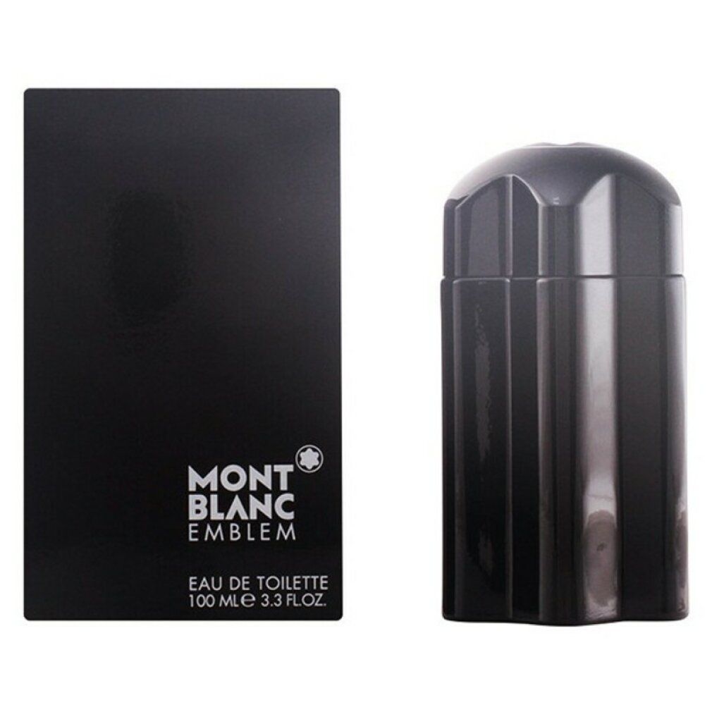 Flacone e scatola neri. Scatola con logo. Flacone con logo a stella. Eau de Toilette.
