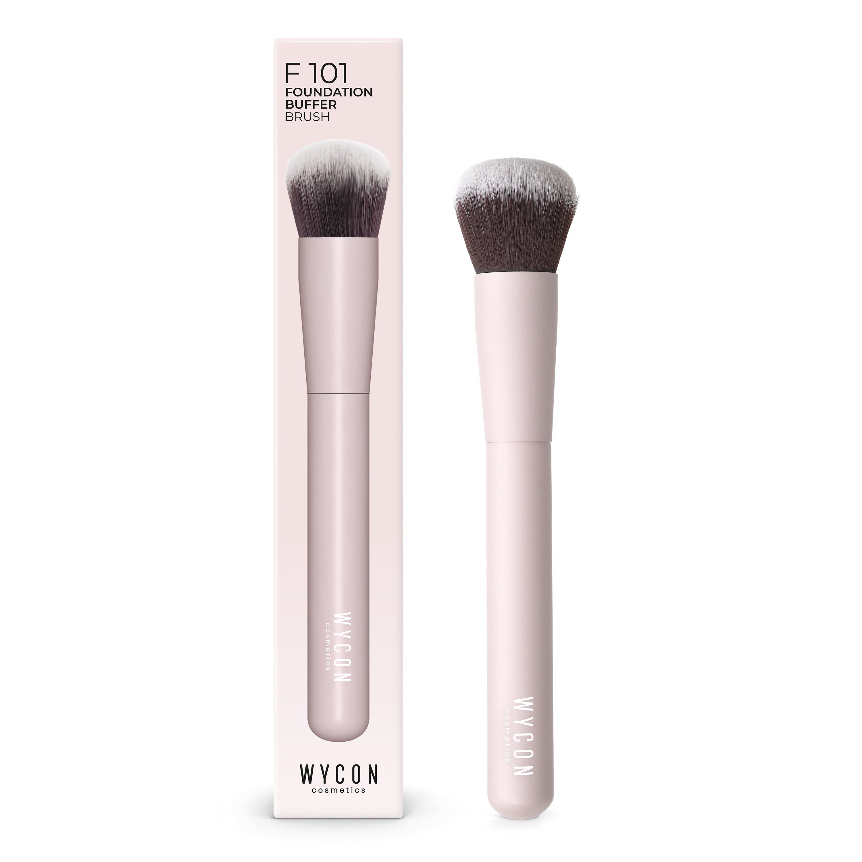 WYCON cosmetics F101 FOUNDATION BUFFER Pennello fondotinta con setole morbide e compatte.