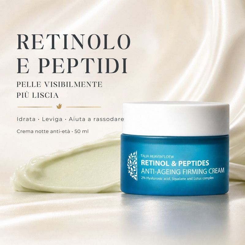 Crema rassodante anti-età Talia Heaven's Dew Retinol & Peptides, 50ml.
