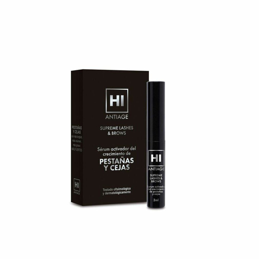 Confezione e tubo neri. Scritta "HI ANTIAGE SUPREME LASHES & BROWS". Nome prodotto e volume 3ml.